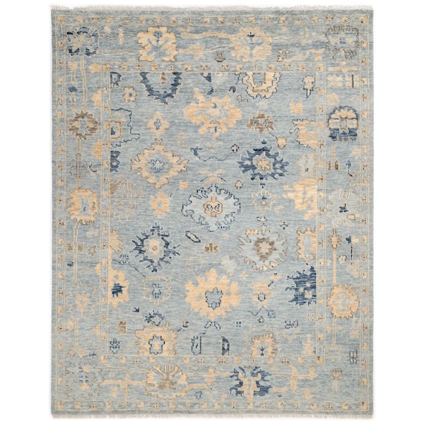 Lagos Light Gray 5 ft. x 8 ft. Solid Indoor Area Rug
