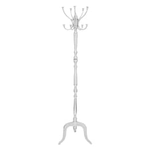 Silver Metal Coat Rack