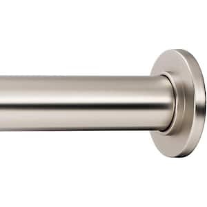 Tension Curtain Rod - Spring Tension Rod for Windows or Shower, 24 to 36 In.. Satin Nickel