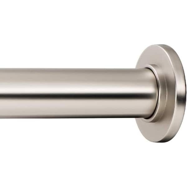 Dyiom Tension Curtain Rod - Spring Tension Rod for Windows or Shower, 24 to 36 In.. Satin Nickel