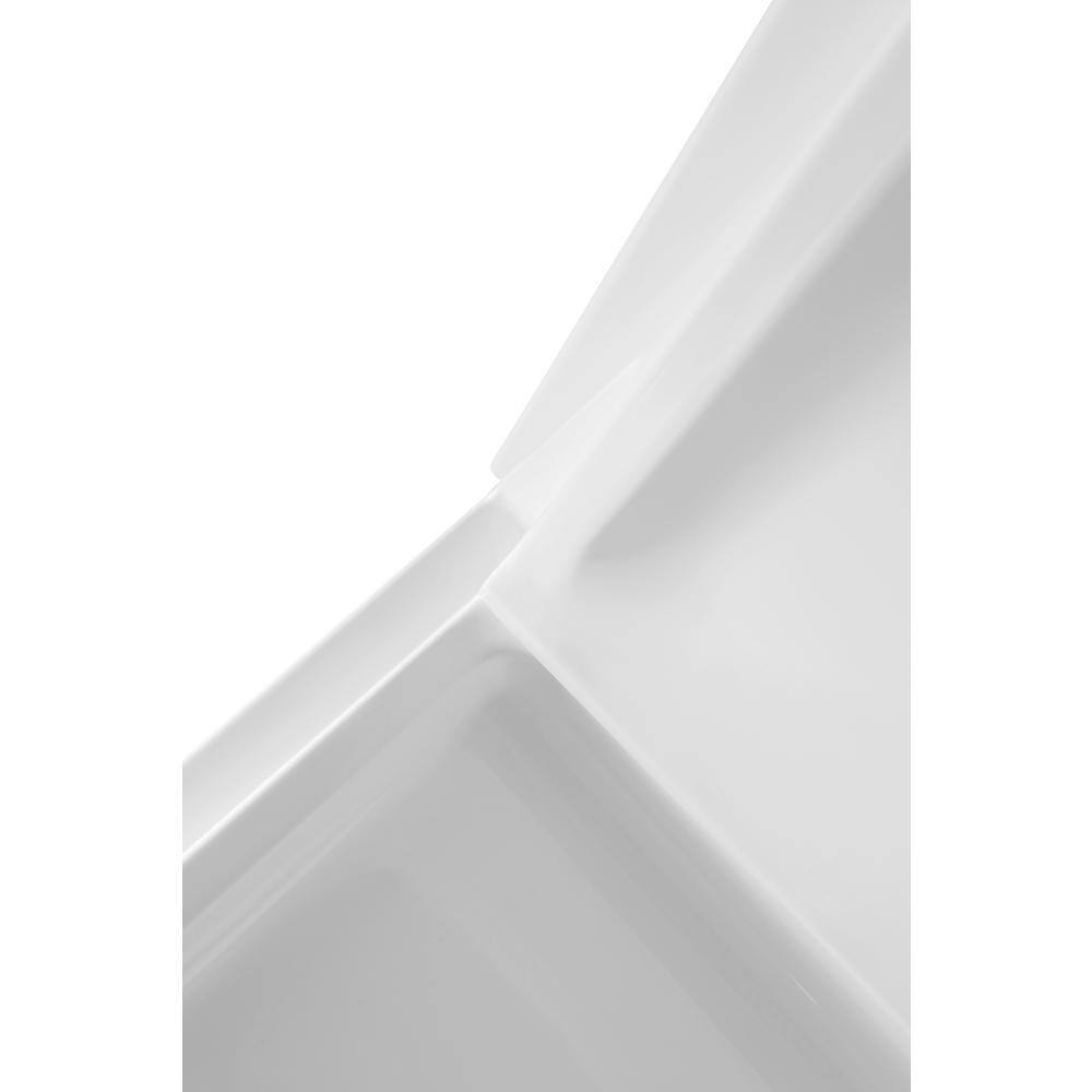 Vasu 60'' x 36'' White Acrylic Shower Wall System
