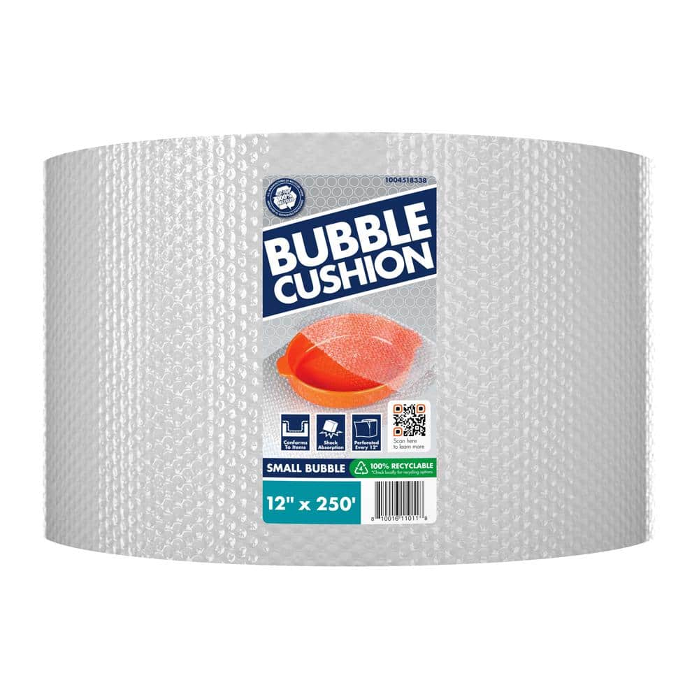 Pratt Retail Specialties 12 in. x 250 ft. L Clear Perforated Bubble Cushion  12250CHDBBL The Home Depot