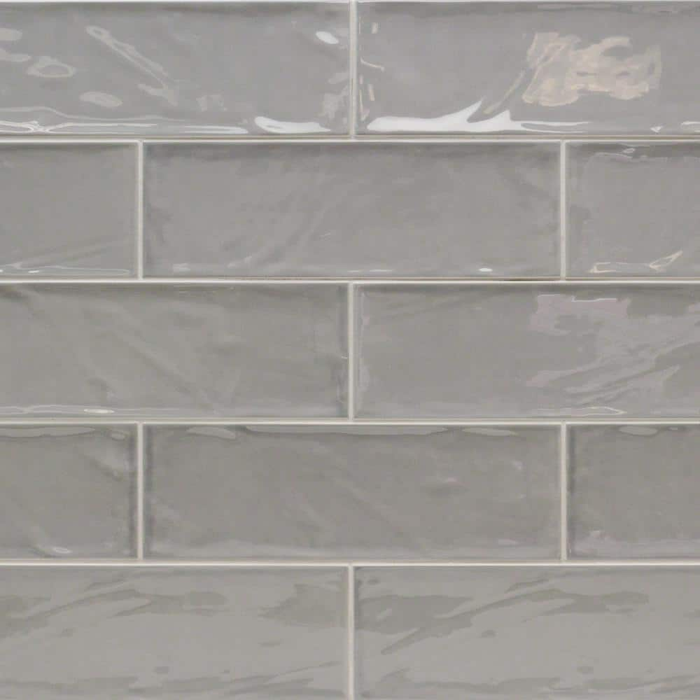 Ivy Hill Tile Pallet of Pier Gray 4 in. x 12 in. Polished Ceramic ...