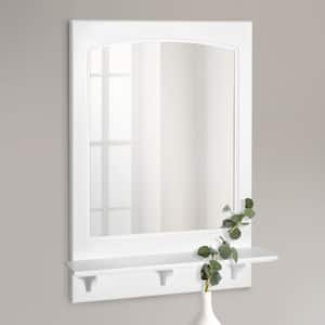 Concord 24 in. W x 31 in. H Framed Rectangular Bathroom Vanity Mirror in White