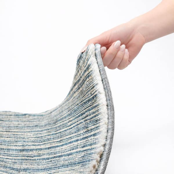 Dream Shag Premium Machine Washable Abstract ADS760 Blue 5 ft. x 7 ft. 6 in. Area Rug
