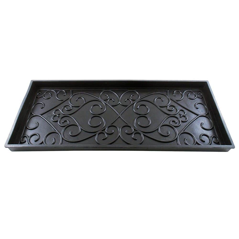 Multi Purpose Steel Rubber Area Boot Saucer Tray, Medium, 34 in. Wide, Black price history on PriceWatchPro
