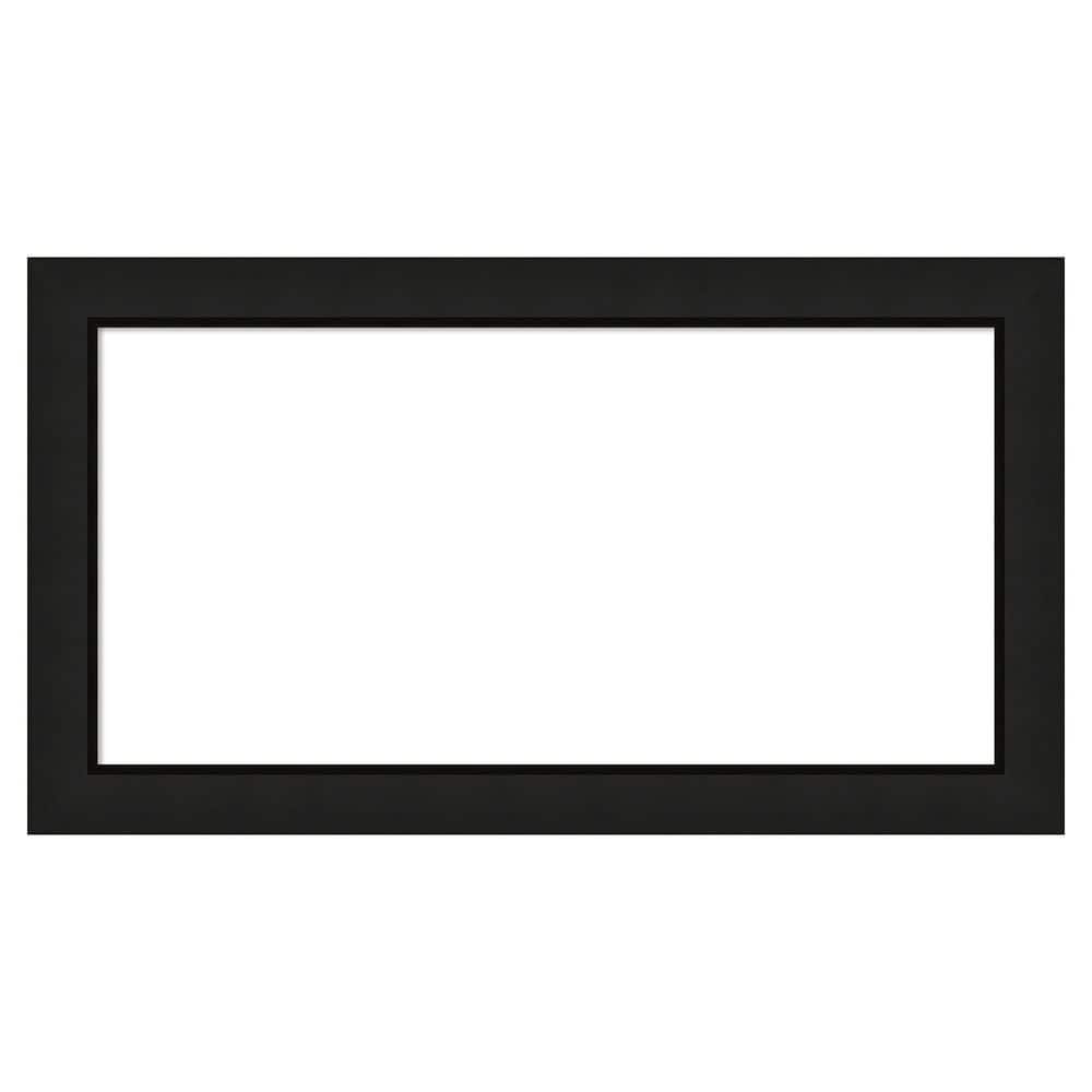Amanti Art Midnight Black Narrow 27 in. x 15 in. Wood Framed Dry Erase ...
