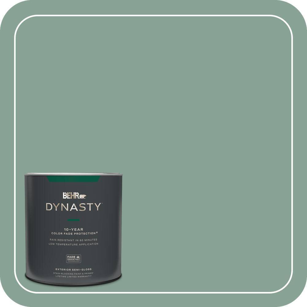 1 qt. #T16-12 Modern Mint Semi-Gloss Enamel Exterior Stain-Blocking Paint & Primer price history on PriceWatchPro