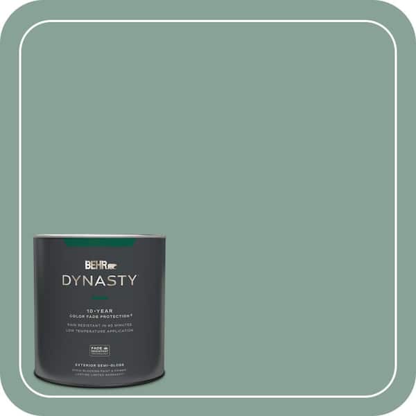 BEHR DYNASTY 1 qt. #T16-12 Modern Mint Semi-Gloss Enamel Exterior Stain-Blocking Paint & Primer