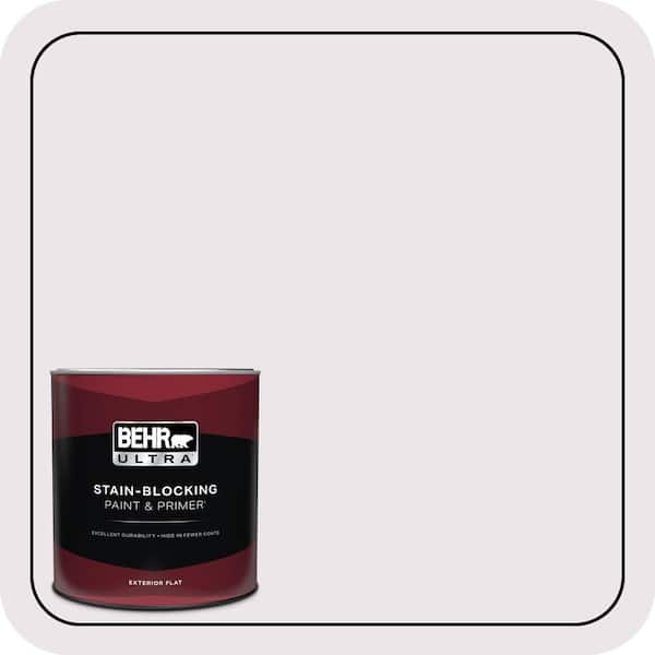 BEHR ULTRA 1 Qt. #670C-1 November Pink Flat Exterior Paint & Primer