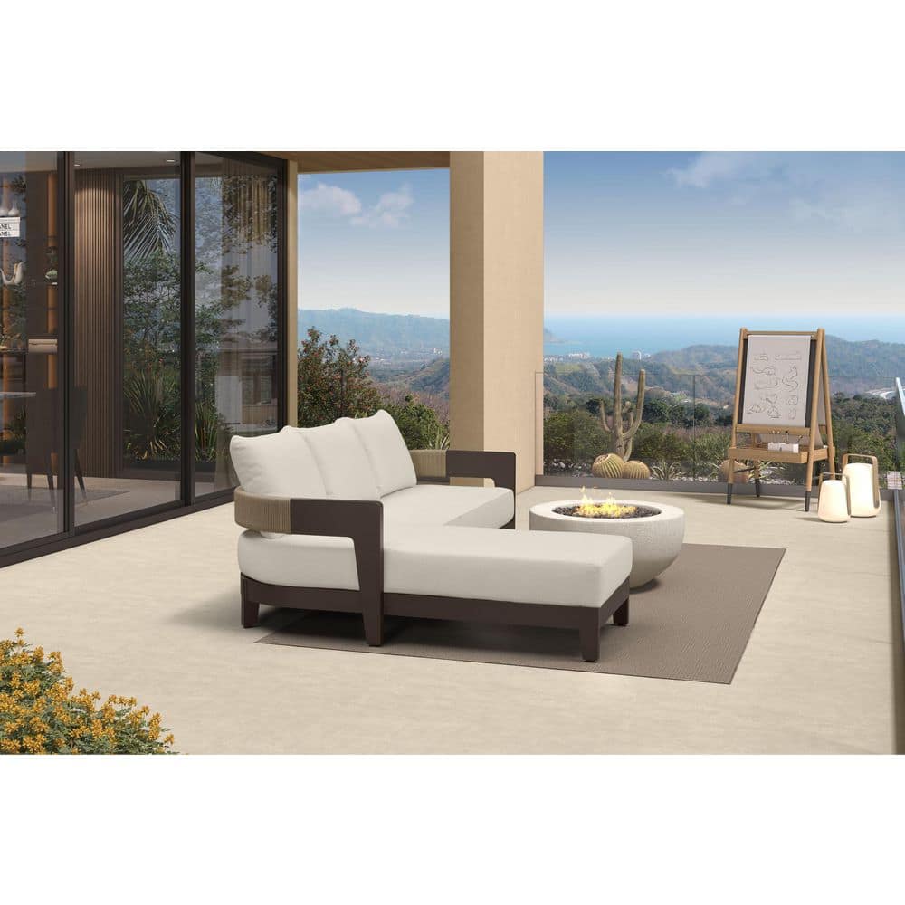 3-Piecess Patio Conversation Sets All Weather Outdoor Couch Sectional Set with Cushion Conversation Set Bronze price history on PriceWatchPro