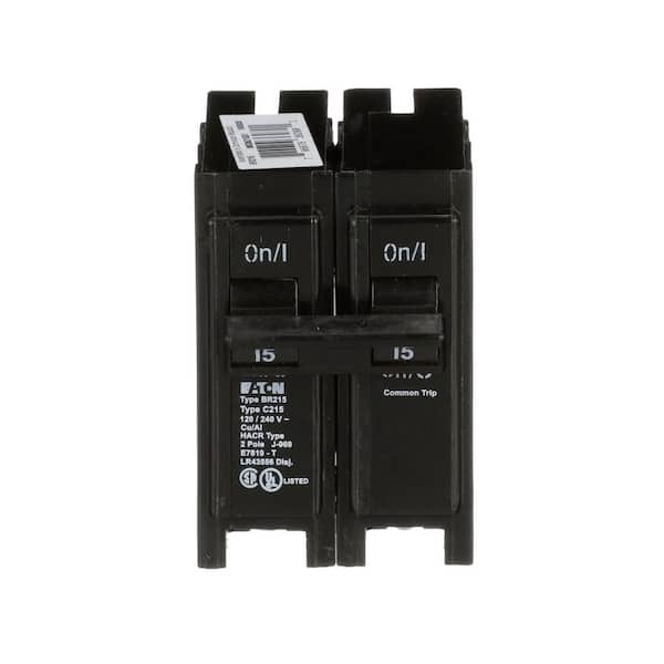 BR 15 Amp 2-Pole Thermal Magnetic Circuit Breaker (BR215)