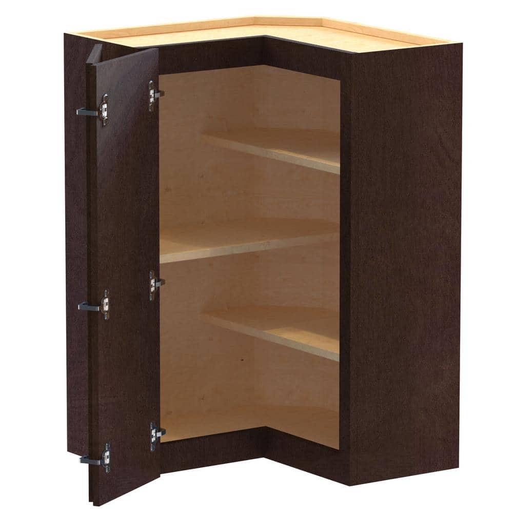 Newport 24 in. W x 12 in. D x 36 in. H Assembled Plywood Corner Wall Kitche
