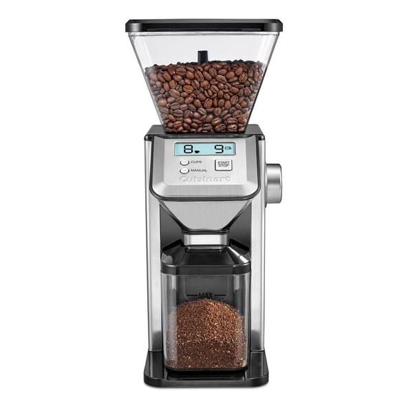 Cuisinart Deluxe 16 oz. Brushed Stainless Steel Conical Coffee Grinder with Scoop
