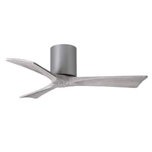 Irene 42 in. Indoor/Outdoor Brushed Nickel Ceiling Fan with Remote Control and Wall Control