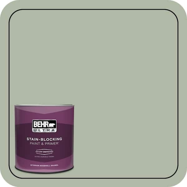 BEHR ULTRA 1 qt. #N390-3 Jojoba Extra Durable Eggshell Enamel Interior Paint & Primer