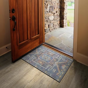 StyleWell Diamond Link Welcome 18 in. x 30 in. Door Mat 60662281218x30 -  The Home Depot