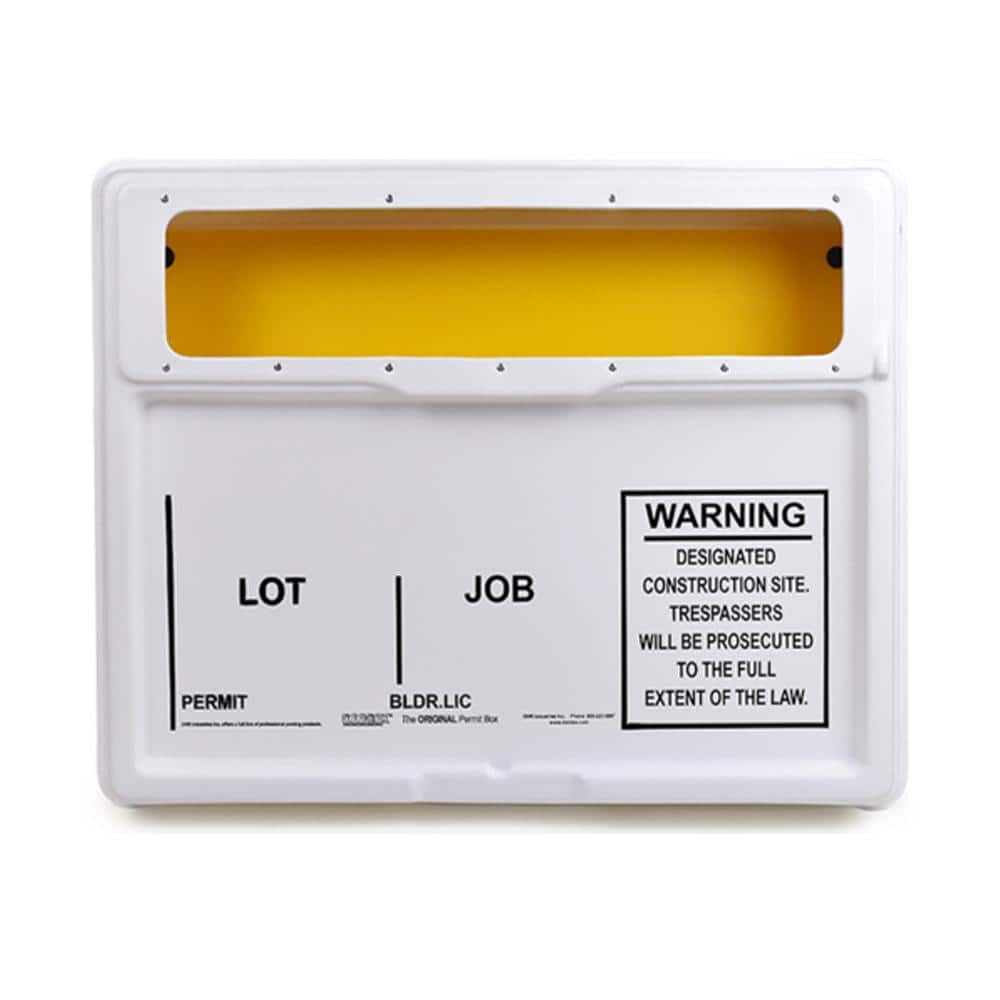 21 in. x 27 in. x 4 in. Outdoor/Indoor Posting Permit Box Unit with Window
