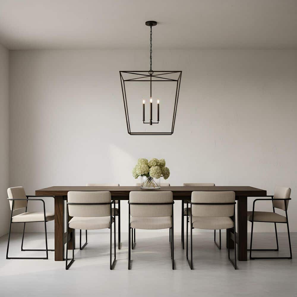 Viota Large 4-Light Aged Iron Dining Room Entry Hallway Transitional Pendant Light price history on PriceWatchPro