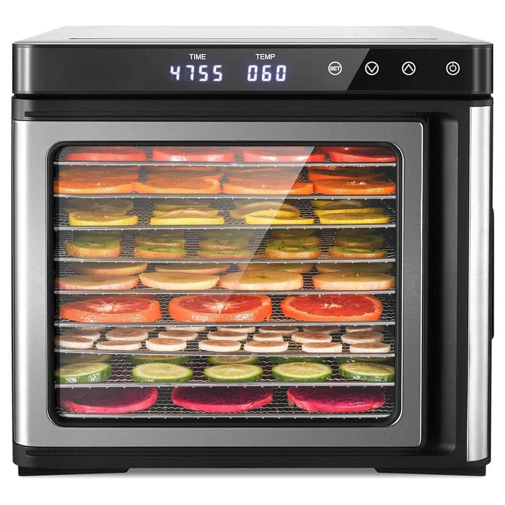 9-Tray Stainless Steel Food Dehydrator Machine 1000W Food Dryer with Adjustable Timer and Temperature price history on PriceWatchPro