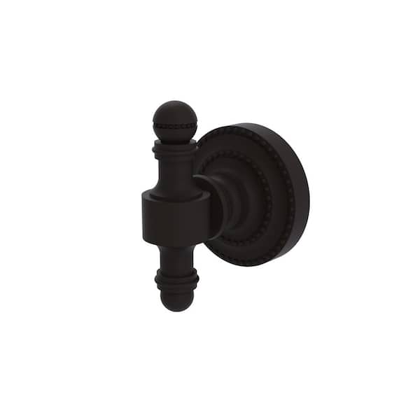 Allied Brass Retro Dot Collection J-Hook Robe/Towel Hook in Oil Rubbed Bronze