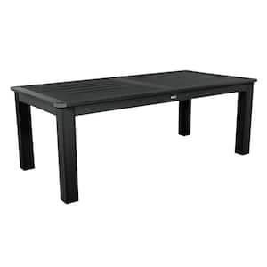 Black 42 in. x 84 in. Rectangular Recycled Plastic Outdoor Dining Table