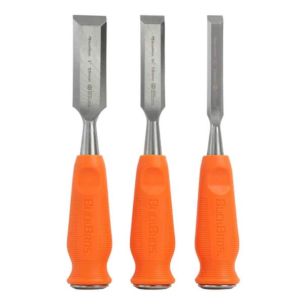 ECONOMY 1/2 in., 3/4 in., 1 in. CHISEL SET (3-Piece)