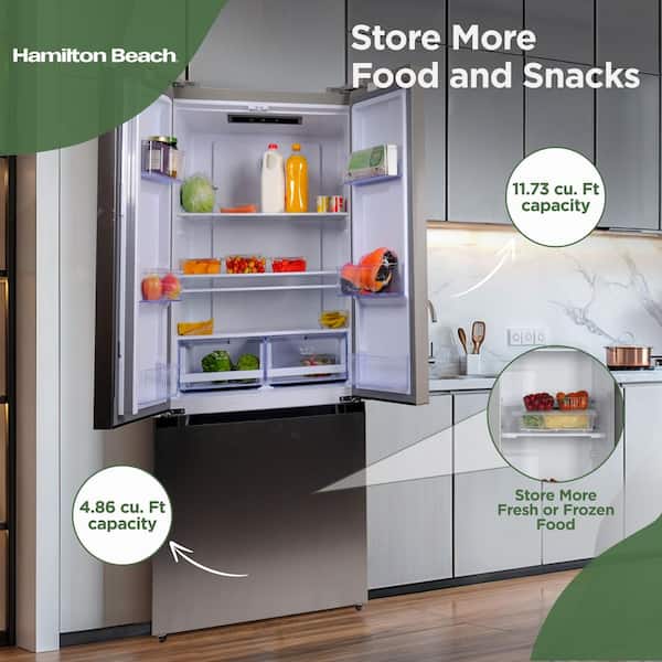 Hamilton Beach 16.6 cu. ft. French Door Refrigerator HBF1662