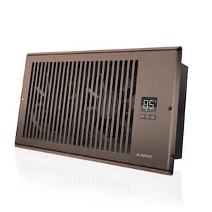 Airtap T6 160 CFM 6 in. x 12 in. Quiet Register Booster Fan with Thermostat Control, Heating Cooling AC Vent