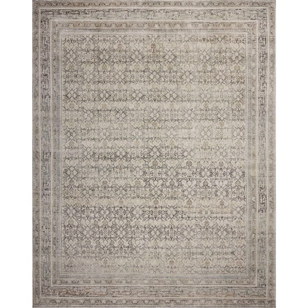 Margot Ivory / Slate 8 ft. 6 in. x 11 ft. 6 in. Traditional Area Rug