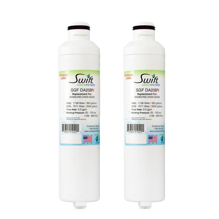 Swift Green Filters Replacement Water Filter for SAMSUNG DA29-0020B (2-Pack)