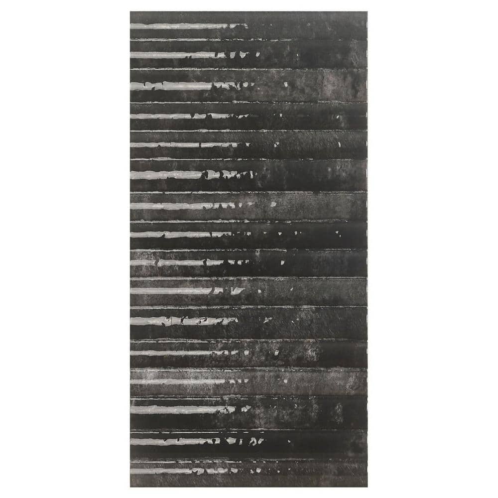 Mawr Black 5.9 in. x 0.31 in. Polished Fluted Ceramic Wall Tile Sample price history on PriceWatchPro
