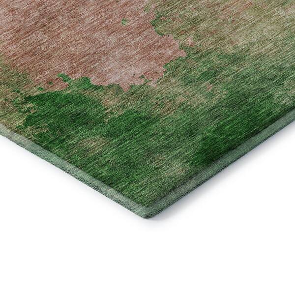Mayfield Premium Machine Washable Abstract AMF1138 Pink 2 ft. x 3 ft. Area Rug