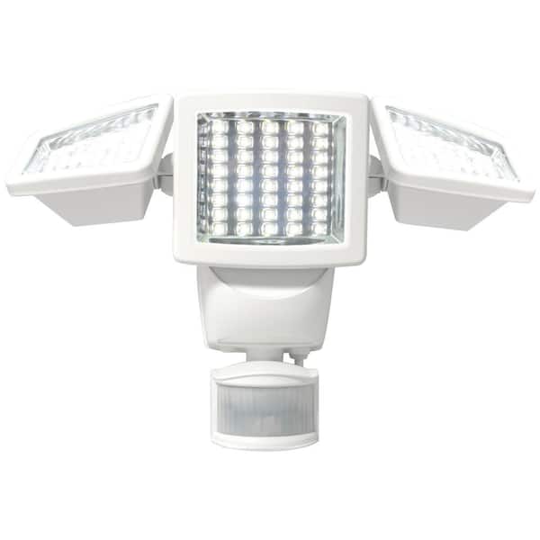 Sunforce - Solar 180 Degree White Motion Activated Outdoor 120 LED Triple Head Integrated LED Area Light