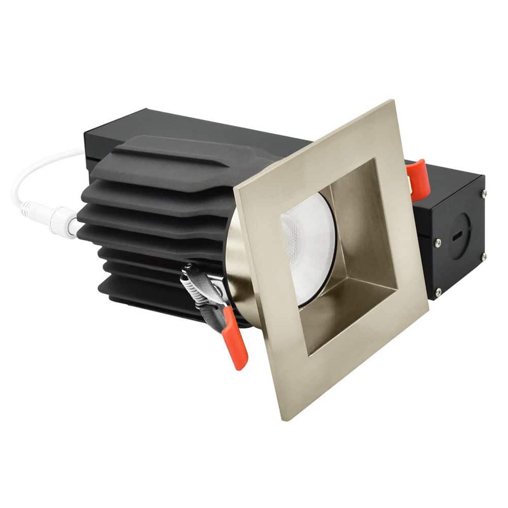 3 In. Integrated LED Regressed Light with Square Brushed Nickel Trim, 5CCT, CRI90, 15/20W 1450/2100LM Dimmable, 60° Beam price history on PriceWatchPro