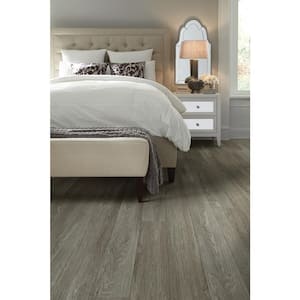 A&A Surfaces Woodlett Outerbanks Gray Glue Down Water Resistant LVP  Flooring LVG2012-0034P - The Home Depot