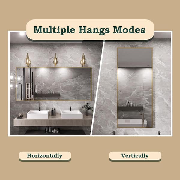 Rizitoc 72 in. W x 32 in. H Rectangle Aluminum Framed Wall