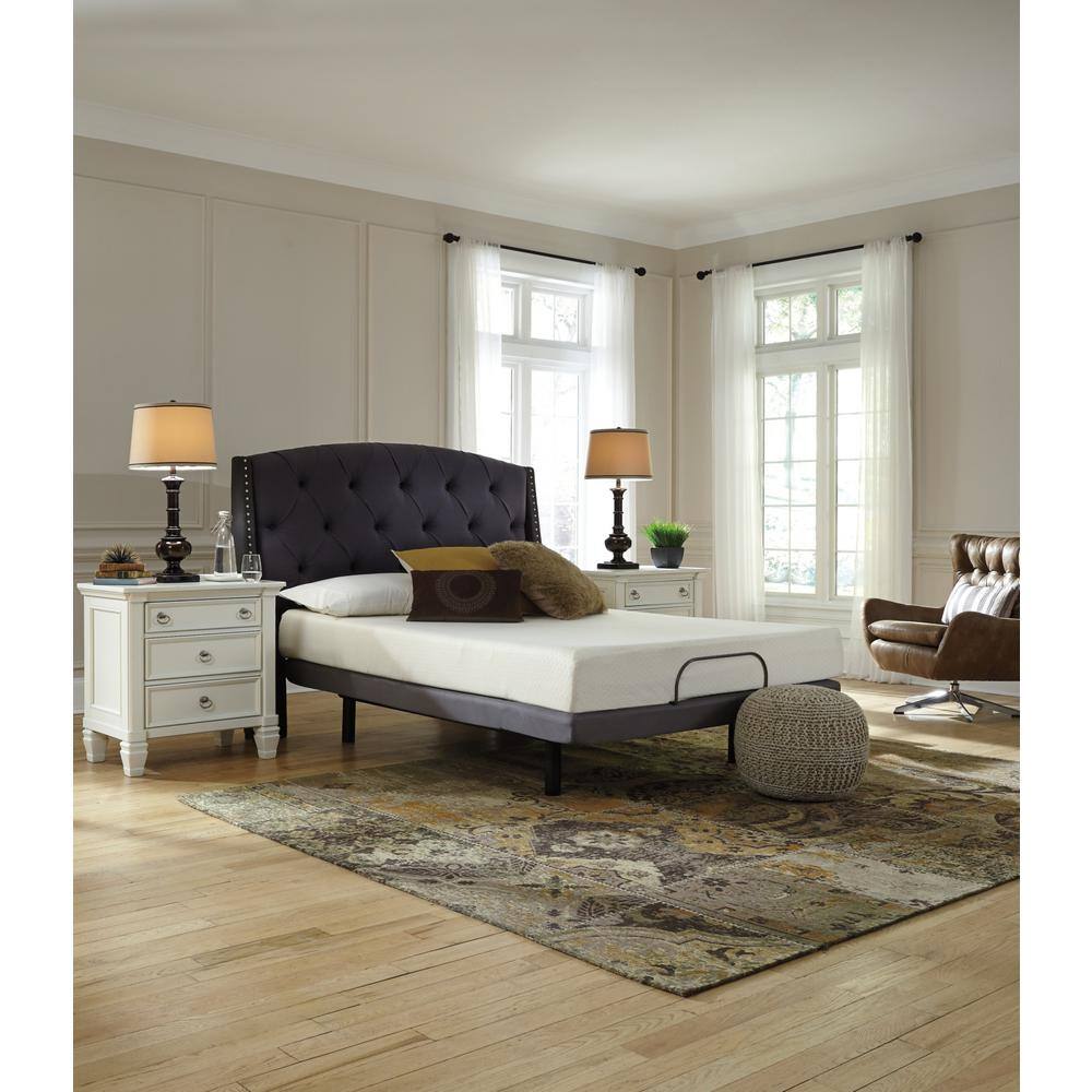 White Twin Medium Firm Memory Foam Mattress
