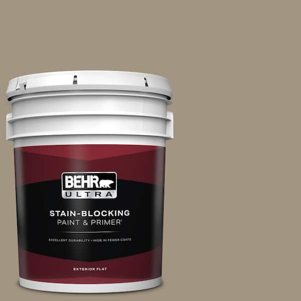 BEHR ULTRA 5 gal. #ECC-43-2 Bridle Path Flat Exterior Paint & Primer