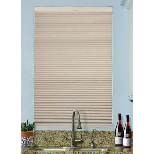 Fawn Cordless Top-Down/Bottom-Up Blackout Fabric Cellular Shade 9/16 in. Single Cell 69 in. W x 48 in. L