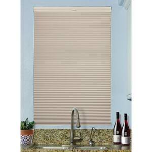 Fawn Cordless Top-Down/Bottom-Up Blackout Fabric Cellular Shade 9/16 in. Single Cell 49 in. W x 72 in. L