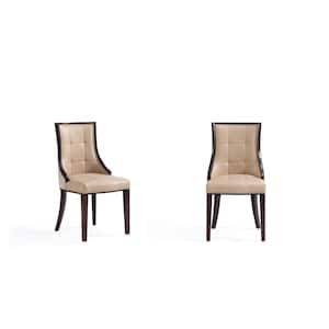 Fifth Avenue Tan Faux Leather Dining Chair (Set of Two)