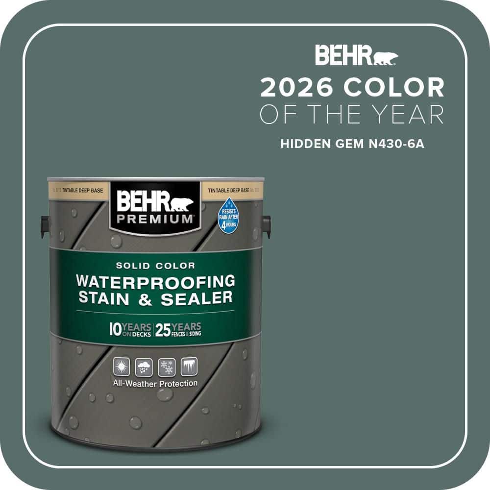 1 Gal. #N430-6A Hidden Gem Solid Color Waterproofing Exterior Wood Stain and Sealer price history on PriceWatchPro