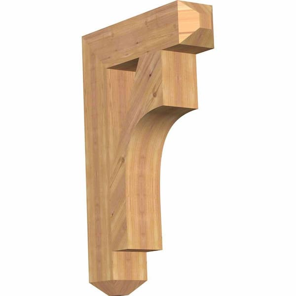 Ekena Millwork 5.5 in. x 36 in. x 24 in. Western Red Cedar Westlake Craftsman Smooth Bracket