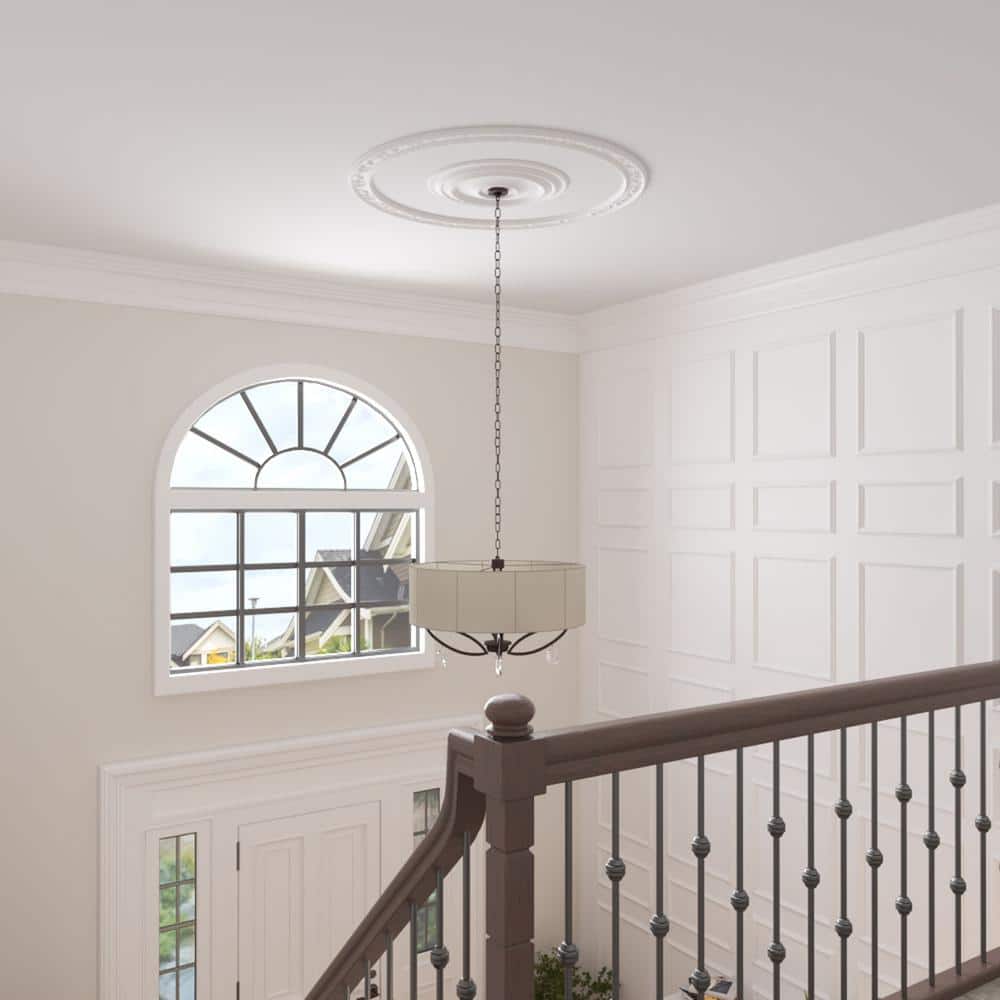 Floral Classic White Polyurethane Ceiling Ring Kit