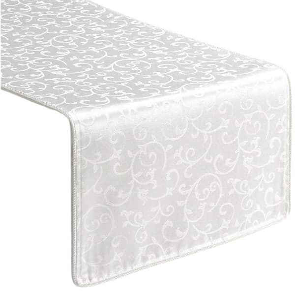 Lenox Opal Innocence Runner, White - 14"W x 90"L