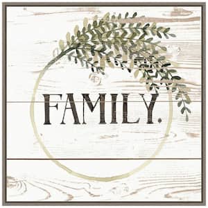 22 in. Family Farmhouse II Valentine's Day Holiday Framed Canvas Wall Art