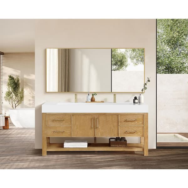 ROSWELL Vera 72 in.W x 19.7 in.D x 34.6 in.H Single Sink Bath