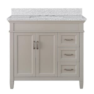 Ashburn 37 in. W x 22 in. D Bath Vanity in Grey with Napoli Granite Top DR