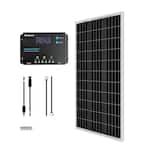 100-Watt 12-Volt Off-Grid Solar Starter Kit w/ 1-Piece 100W Monocrystalline Panel and 10A PWM Wanderer Charge Controller